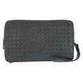 Bottega Veneta Gray Leather Clutch