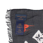 Louis Vuitton Room with a View Graffiti Monogram Large Scarf — view 3