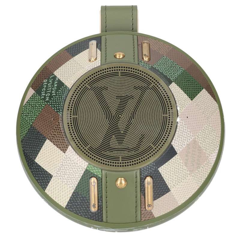 Louis Vuitton LV Nanogram Speaker Camouflage Damier Aluminum Shoulder