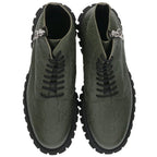 Gucci GG Embossed Side Zip Leather Boots 11.5 — view 4