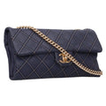 Chanel Quilted Triple Stitch Calfskin Chain Shoulder