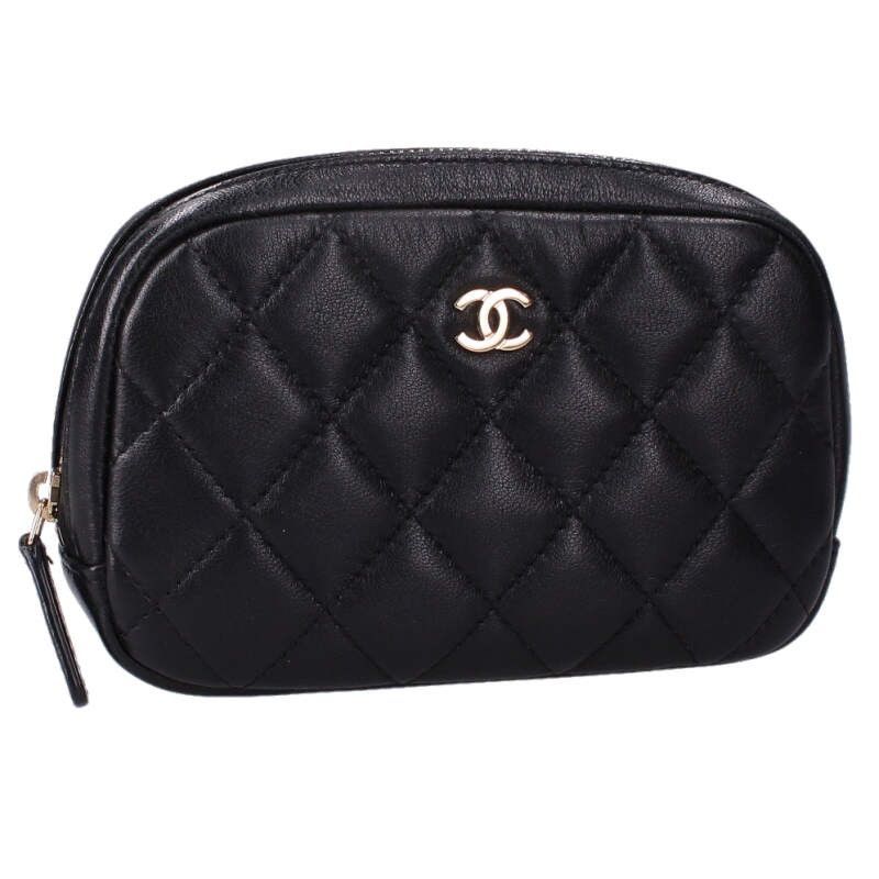 Chanel Timeless Classic Line Quilted Pouch
