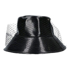 Dior Hat with Oblique Pattern Tulle Veil 59