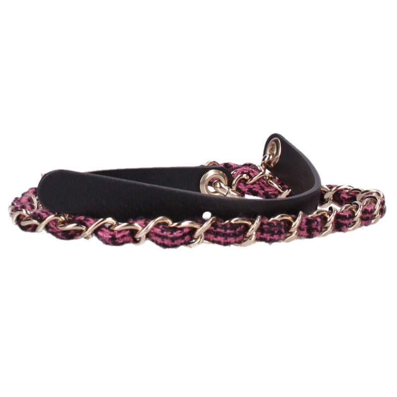 Chanel 22 Tweed Contrast Chain Belt — view 2
