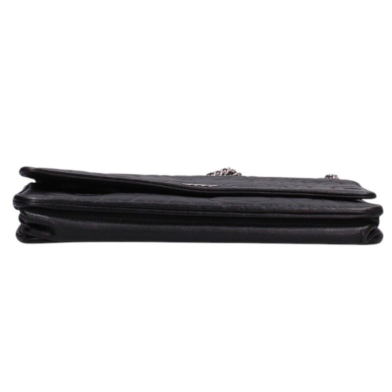 Chanel Camellia Chain Shoulder Bag Black — view 4