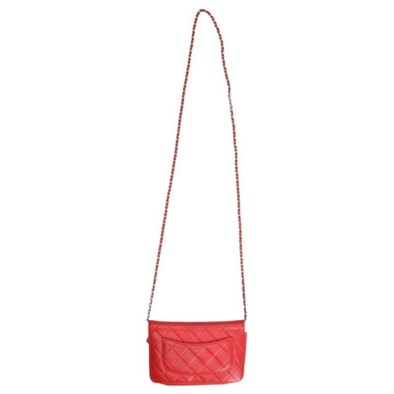 Chanel Lambskin Chain Shoulder Bag — view 2