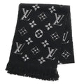 Louis Vuitton Echarpe Logo Mania Shine Monogram All Over Pattern Wool Scarf