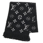 Louis Vuitton Echarpe Logo Mania Shine Monogram All Over Pattern Wool Scarf