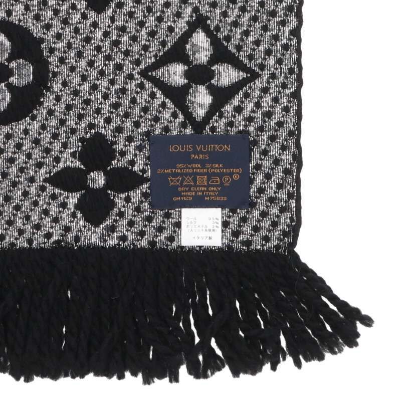 Louis Vuitton Echarpe Logo Mania Shine Monogram All Over Pattern Wool Scarf — view 3