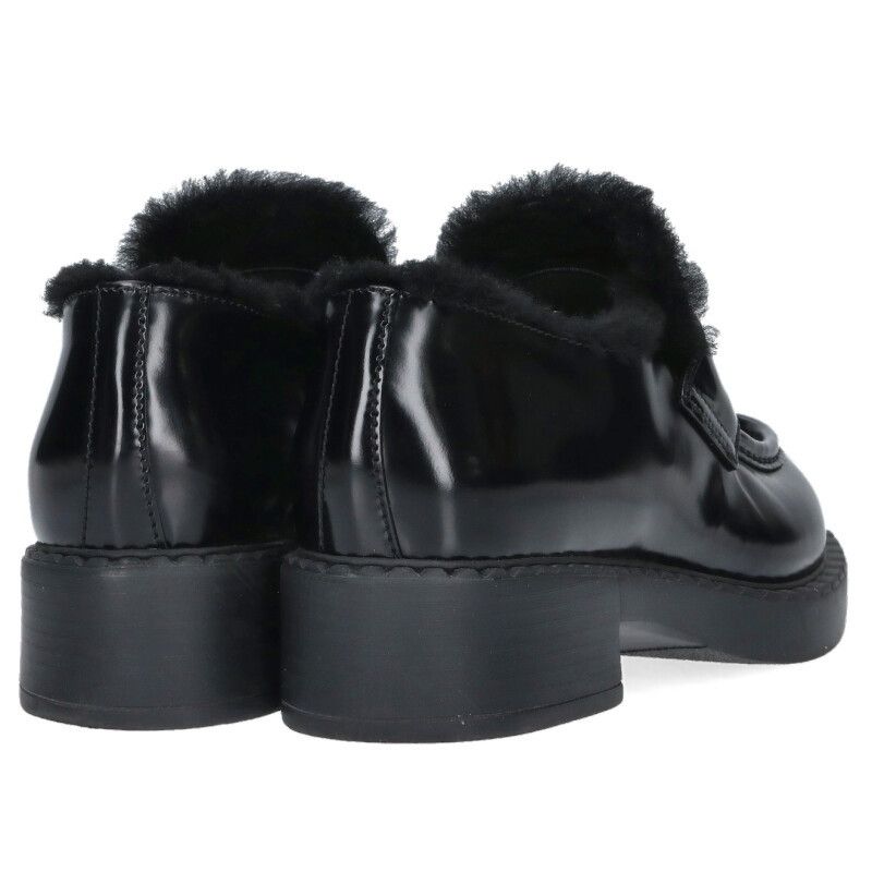 Prada Brushed Leather Loafers — view 2