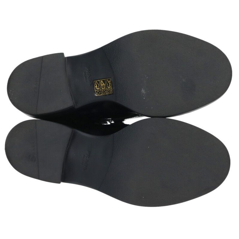 Prada Brushed Leather Loafers — view 3