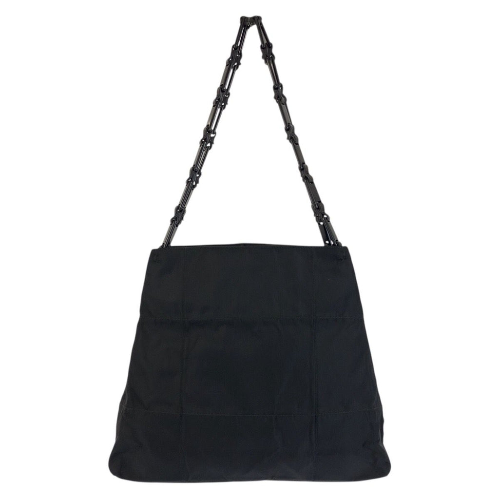 Prada Tessuto Black Nylon Plastic Shoulder — view 2