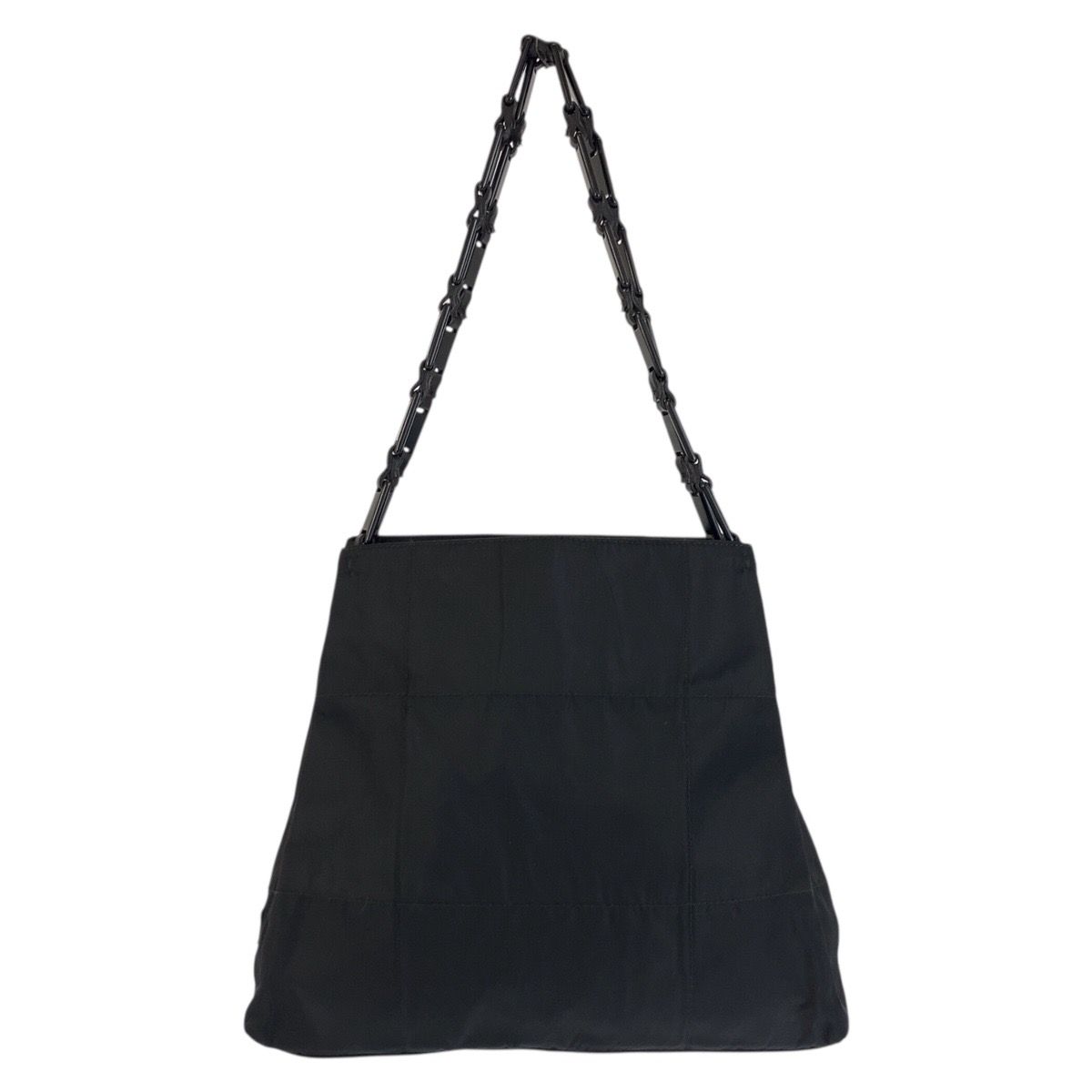 Prada Tessuto Black Nylon Plastic Shoulder