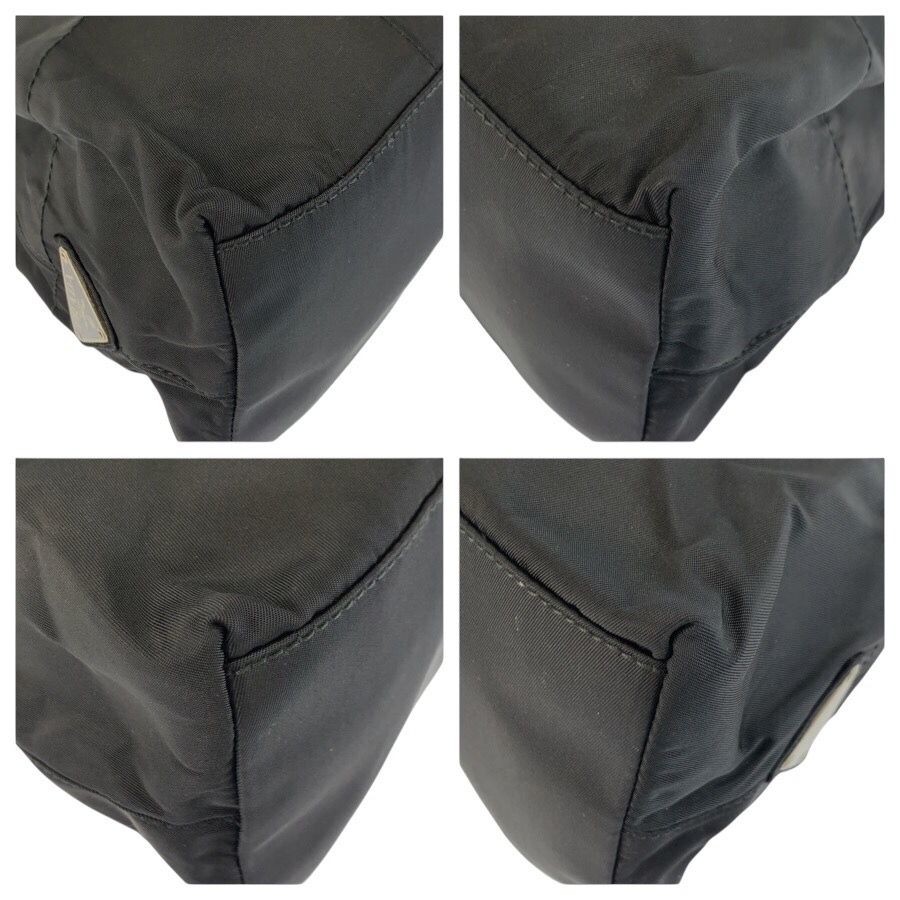 Prada Tessuto Black Nylon Plastic Shoulder — view 4
