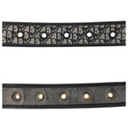 Dior Vintage Oblique 70 cm Black Gold Canvas Belt — view 5