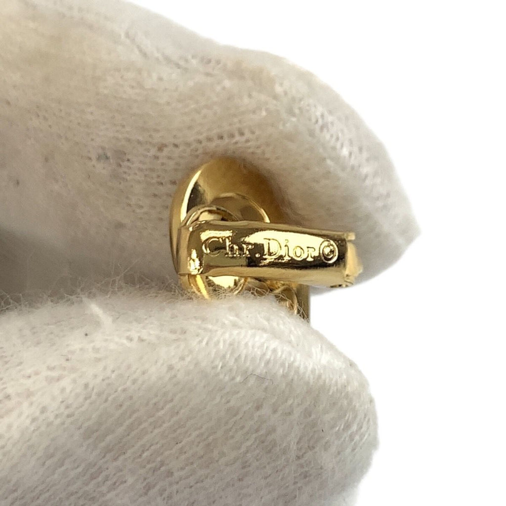 Dior Vintage CD Logo Gold Plated Earrings — view 3