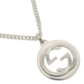 Gucci Interlocking 925 Sterling Silver Necklace