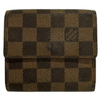 Louis Vuitton Hook Wallet Damier Porte-Monnaie Billets Carte Cles Ebene