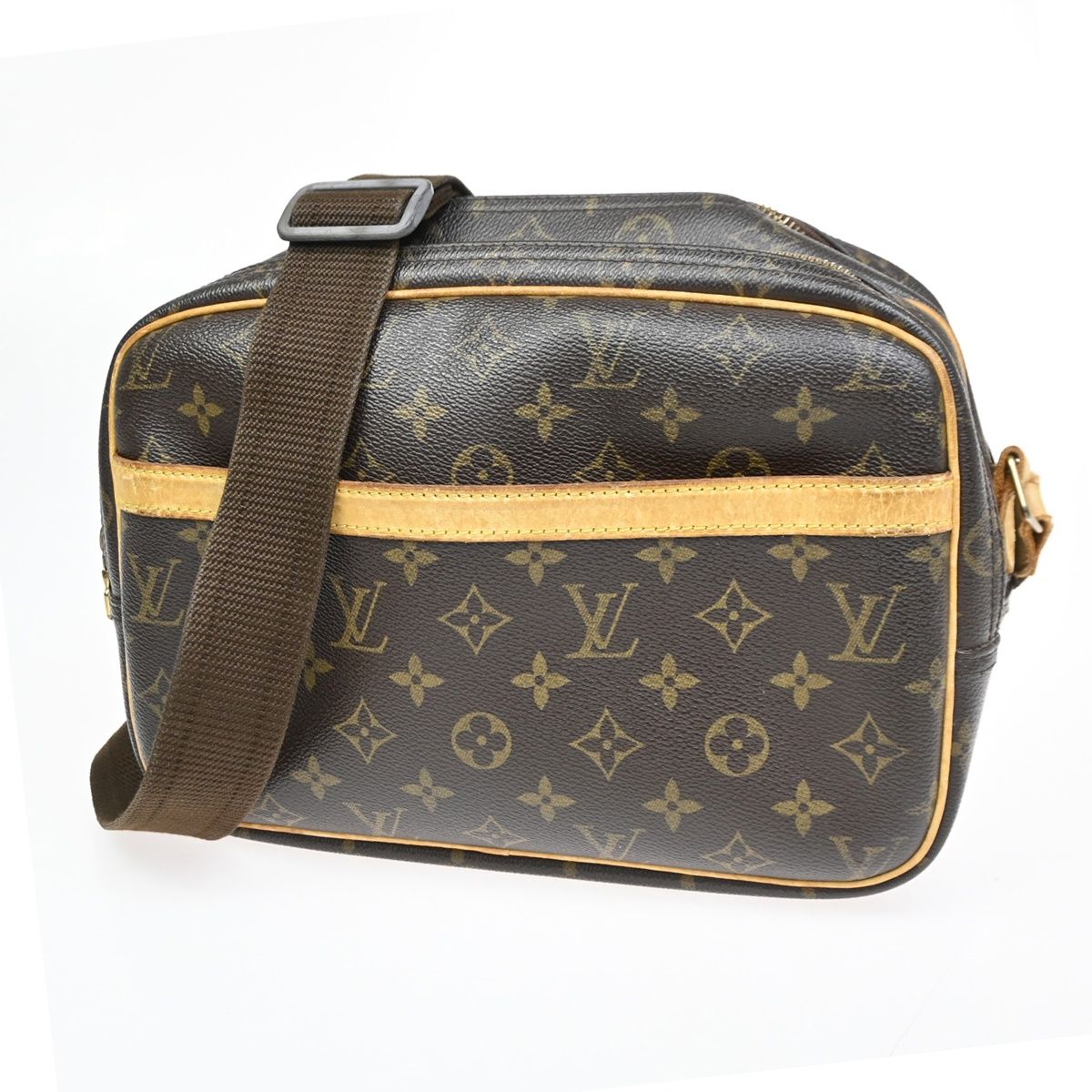 Louis Vuitton Reporter PM Shoulder Bag Monogram Leather