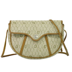 Dior Honeycomb Pattern Shoulder Bag Pochette Beige