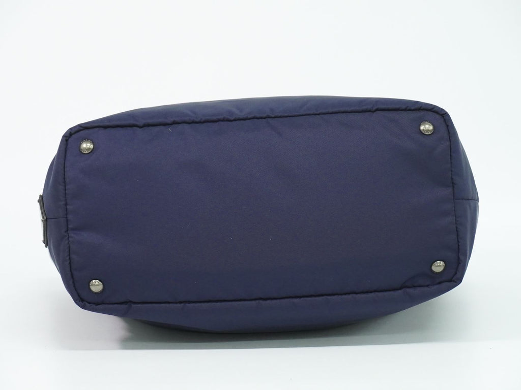 Prada Nylon Tote Navy Black — view 3