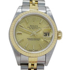 Rolex Datejust Number Watch Automatic Winding at Stainless Steel Gold YG — view 2