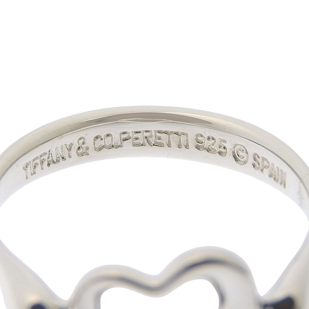 Tiffany & Co Open Heart Elsa Peretti 925 Sterling Silver Ring — view 6