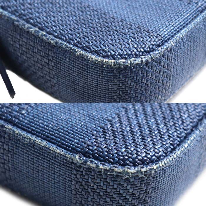 Chanel Deauville Chain Clutch Shoulder Bag Navy Cruise — view 8