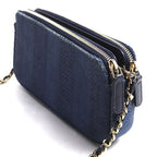 Chanel Deauville Chain Clutch Shoulder Bag Navy Cruise — view 2