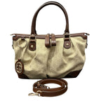 Gucci Ski GG Campus Handbag Canvas Leather