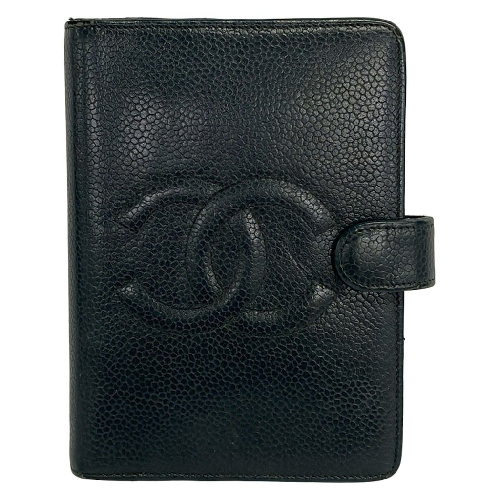 Chanel Notebook Dark Green CC Logo Gold Agenda