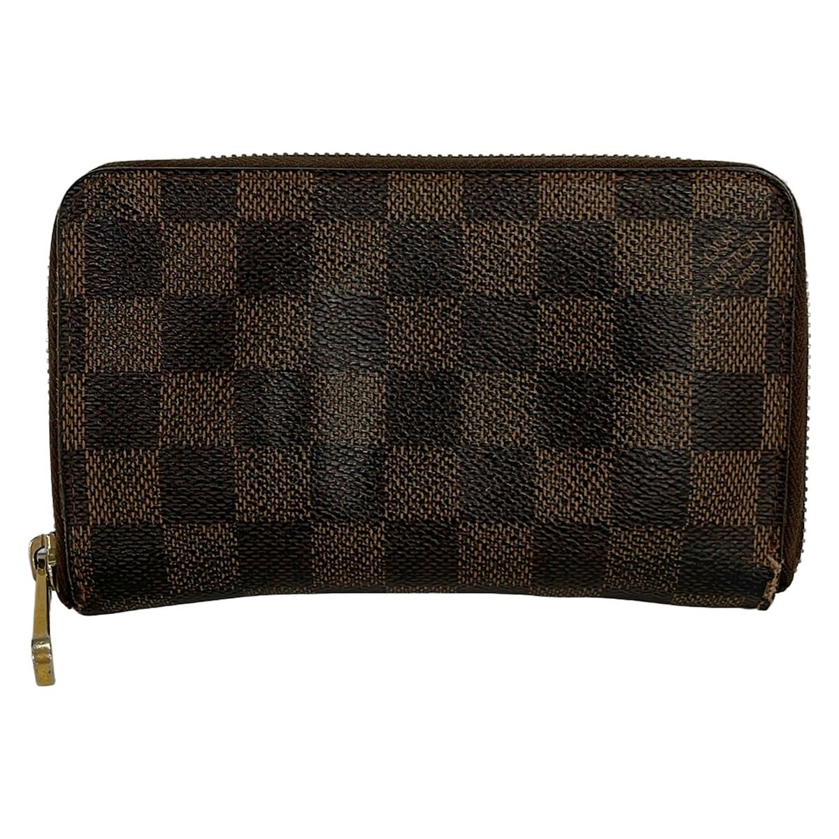 Louis Vuitton Bifold Wallet Damier Zippy Compact Ebene Initial