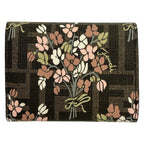 Fendi Trifold Wallet Zucca Pattern Brown Light Pink Multi Floral — view 2