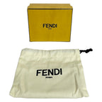 Fendi Trifold Wallet Zucca Pattern Brown Light Pink Multi Floral — view 6