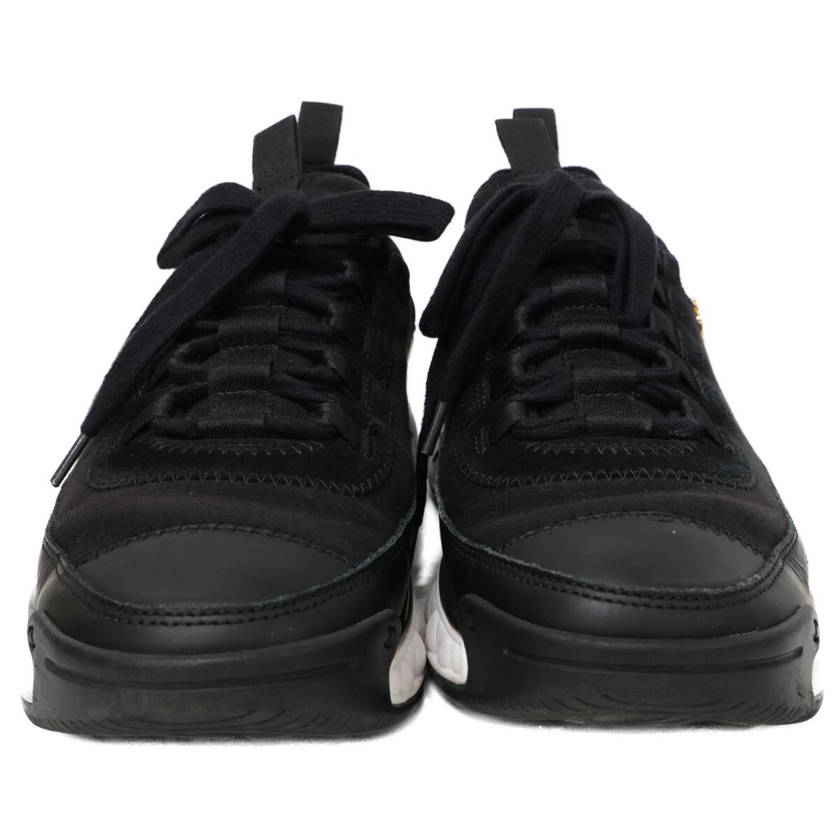 Chanel Velvet Calfskin & Mixed Fiber CC Logo Quilted Embossed Sole Low — view 2