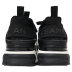 Chanel Velvet Calfskin & Mixed Fiber CC Logo Quilted Embossed Sole Low — view 4