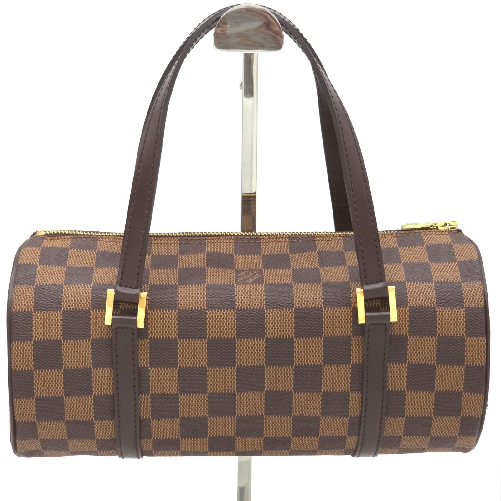 Louis Vuitton Papillon 26 Damier Ebene Shoulder Bag 27.5 cm Handle Length 40 cm