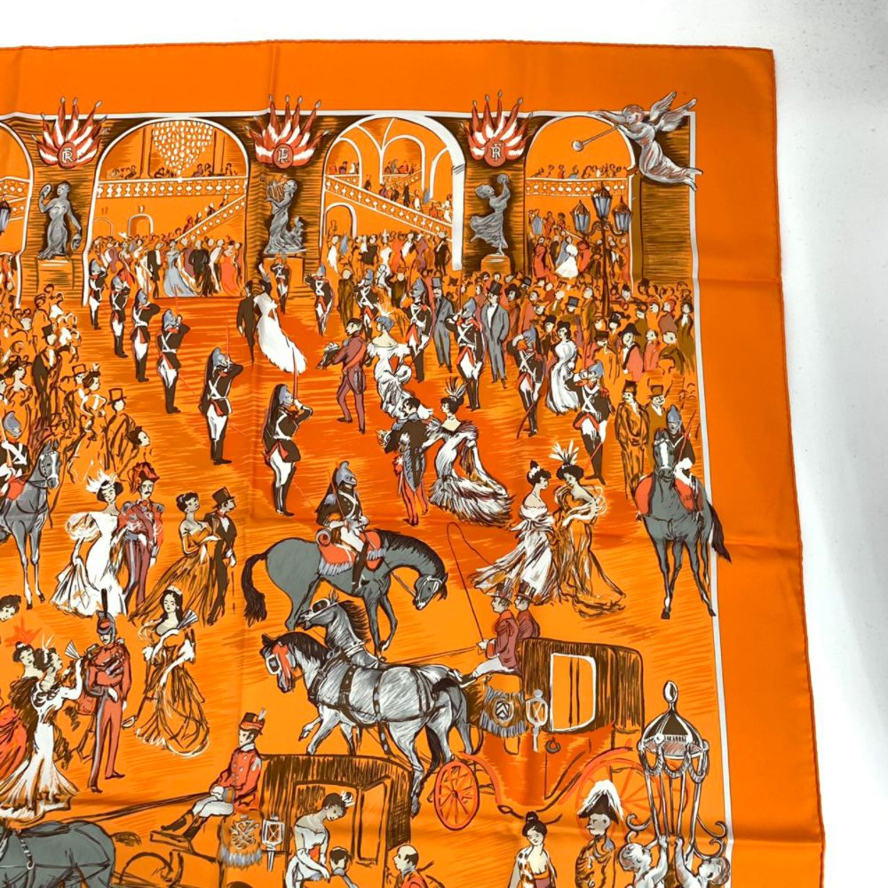 Hermes Carre 90 Scarf Soiree de Gala Clerc Evening — view 3