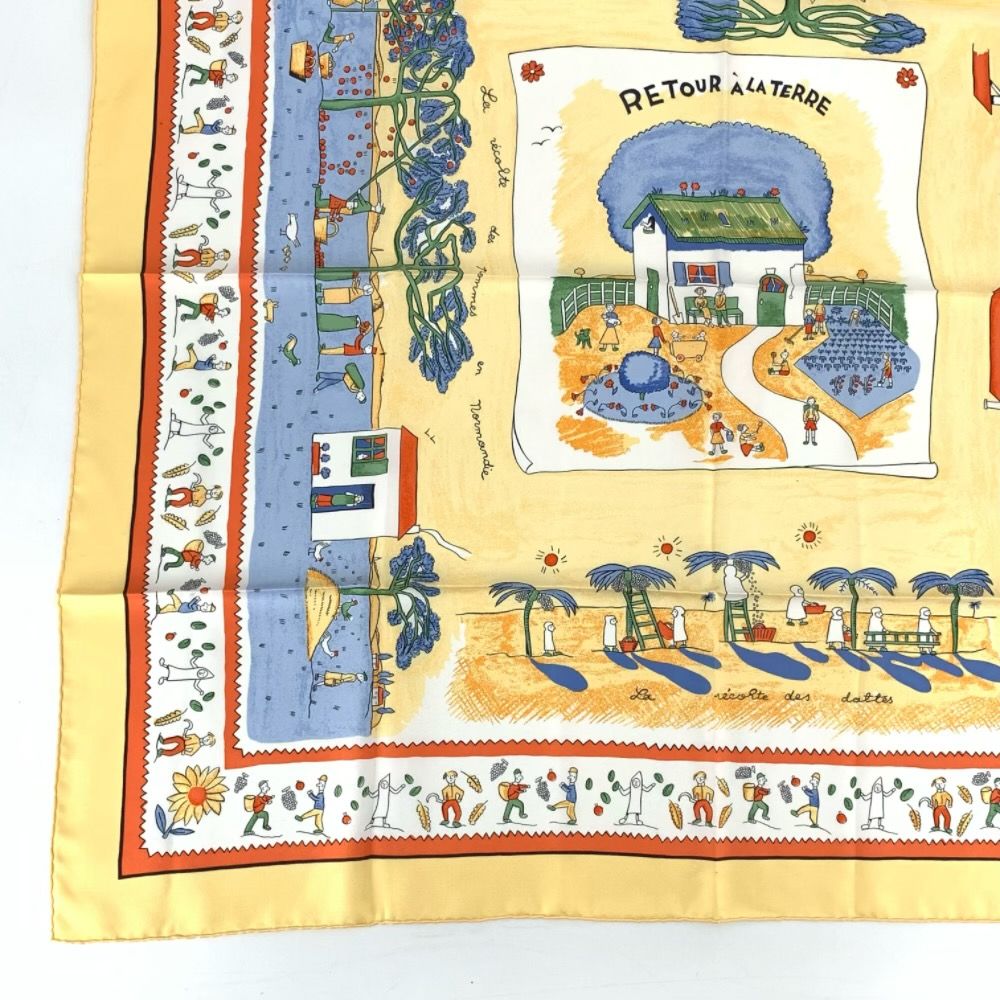 Hermes Scarf Carre 90 RE Tour a la Terre Return — view 4
