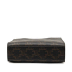 Celine Vertical Cover 2-Way Shoulder Bag Brown Black Leather — view 3