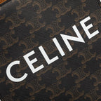 Celine Vertical Cover 2-Way Shoulder Bag Brown Black Leather — view 6