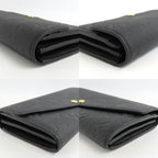 Louis Vuitton Portefeuille Sarah Monogram Empreinte Leather Noir Bifold Wallet — view 9