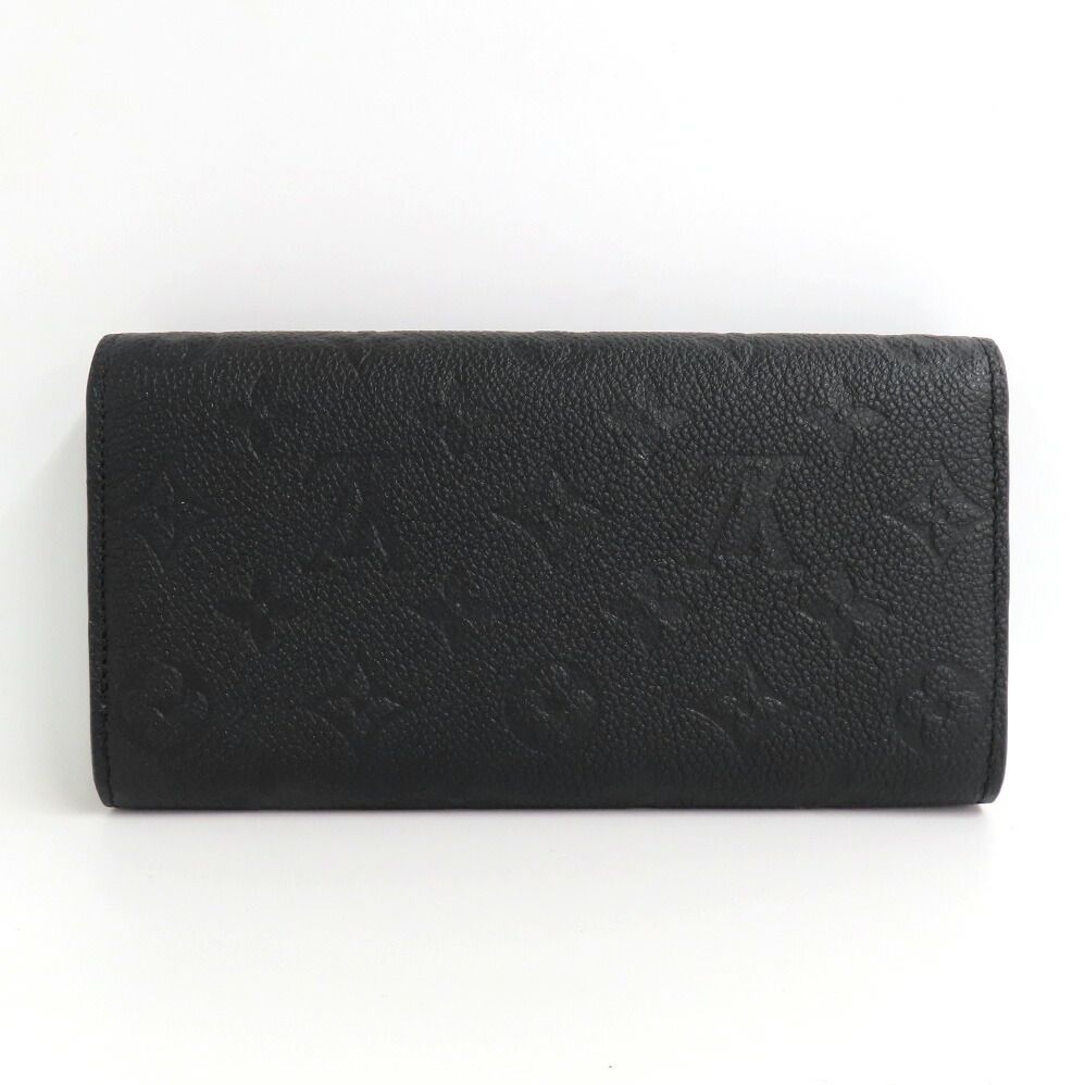 Louis Vuitton Portefeuille Sarah Monogram Empreinte Leather Noir Bifold Wallet — view 2