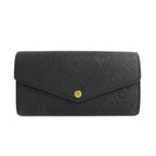 Louis Vuitton Portefeuille Sarah Monogram Empreinte Leather Noir Bifold Wallet