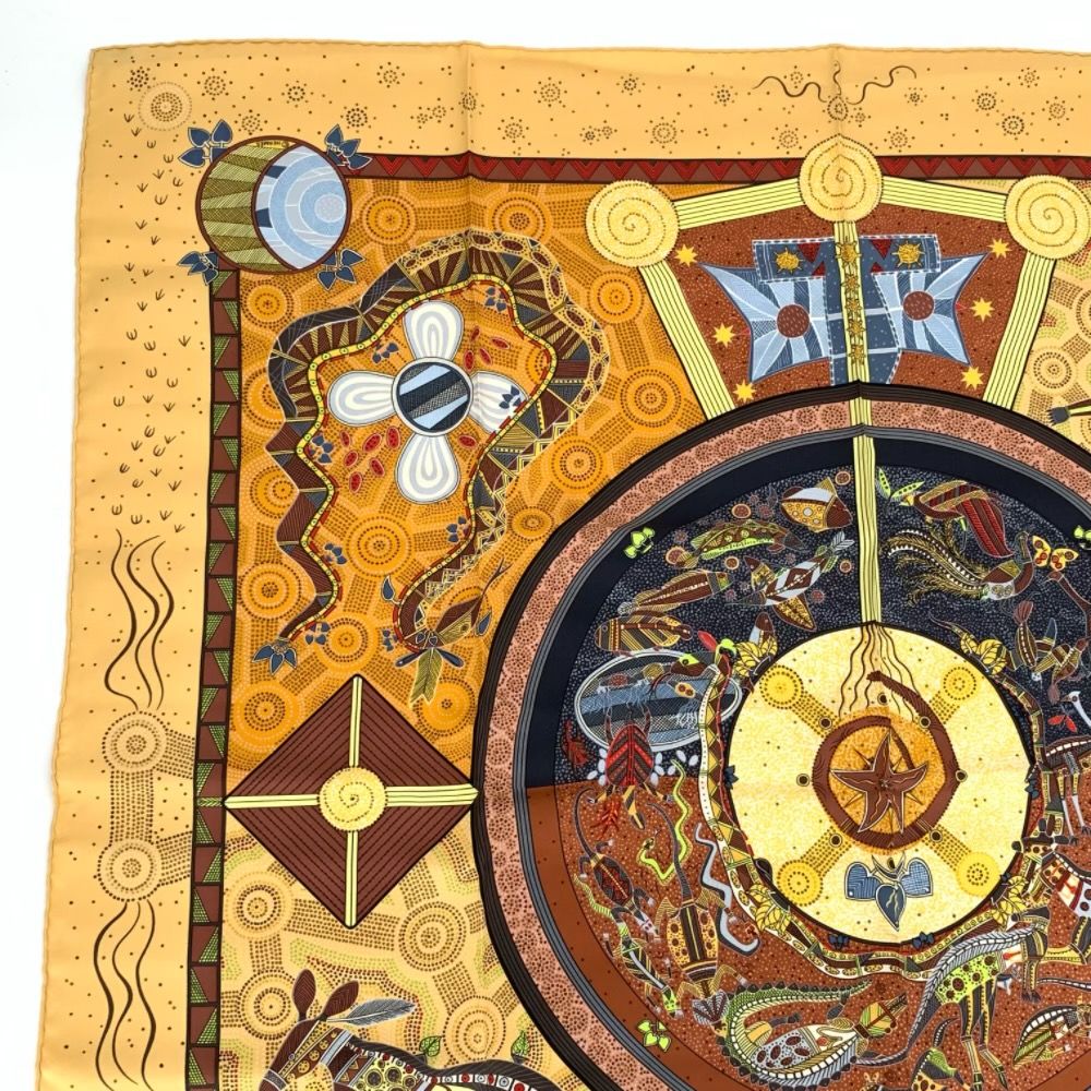 Hermes Silk Scarf Carre 90 Reve D'australie Australian Dream — view 2