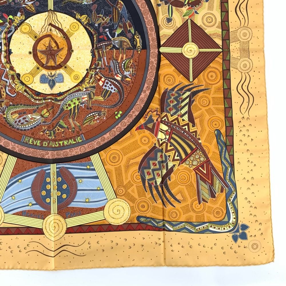 Hermes Silk Scarf Carre 90 Reve D'australie Australian Dream — view 4