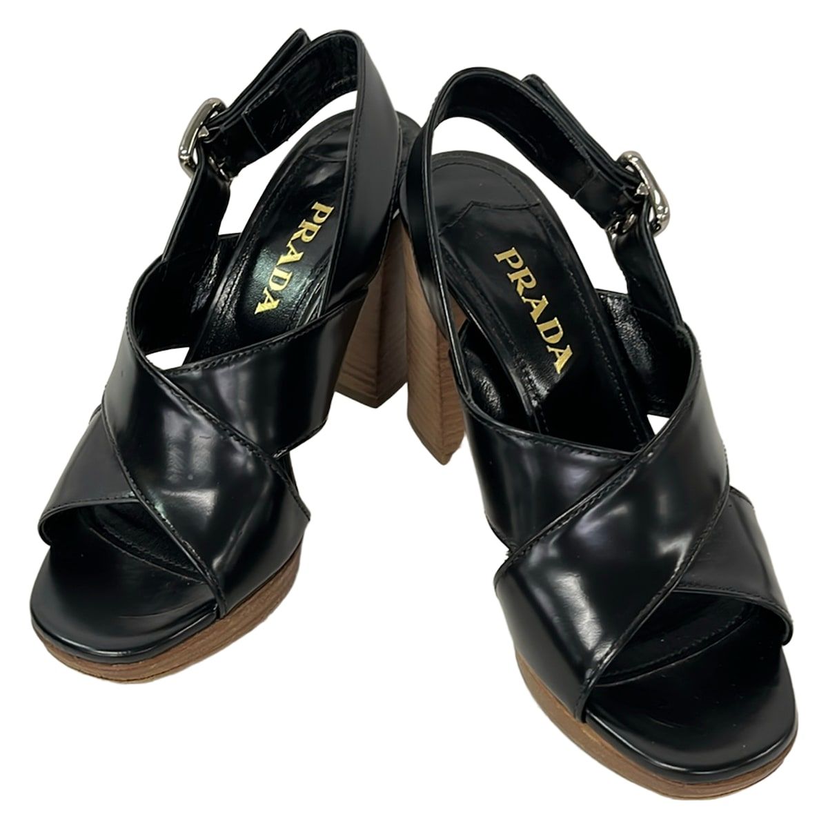 Prada Sandals 36 Black Leather — view 2