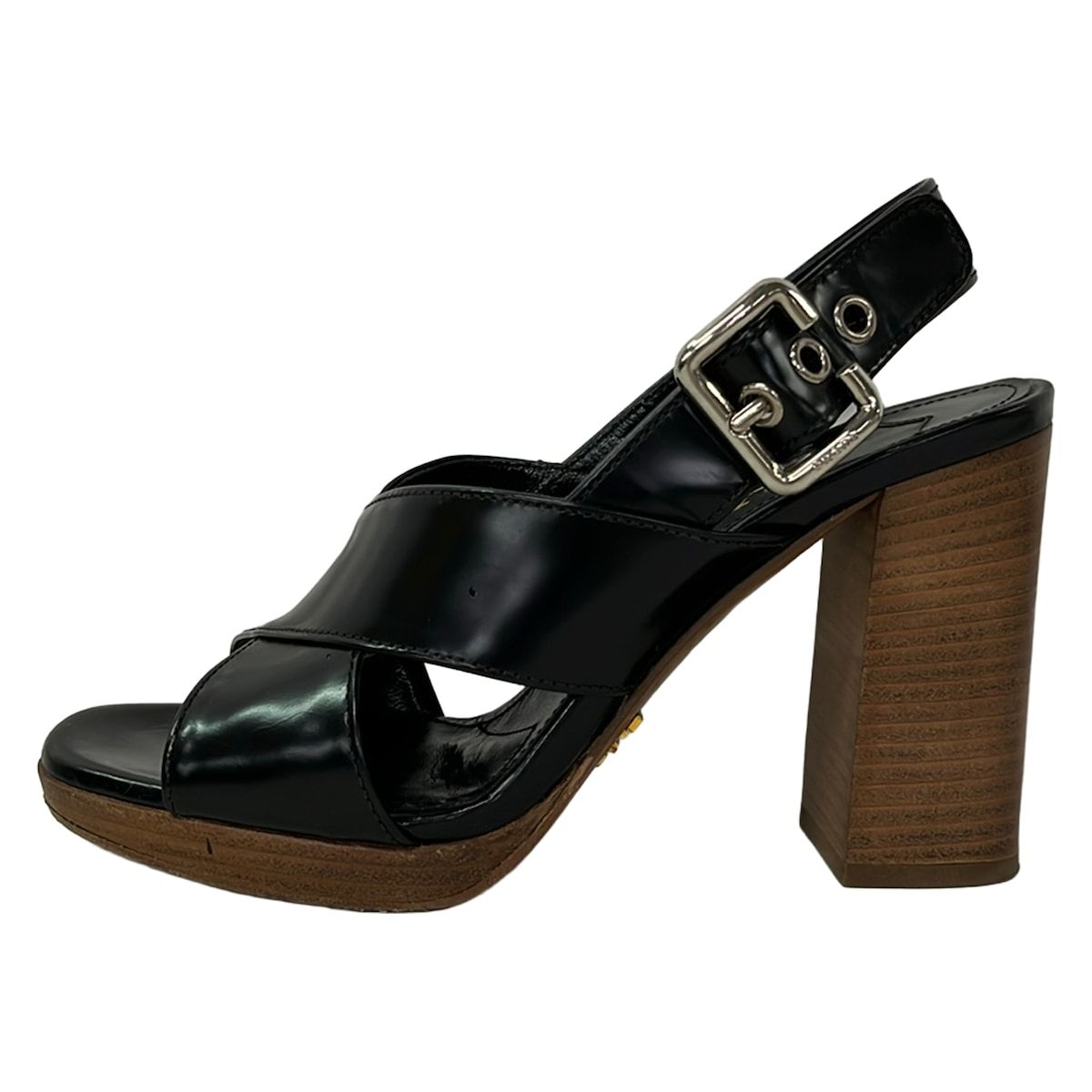 Prada Sandals 36 Black Leather