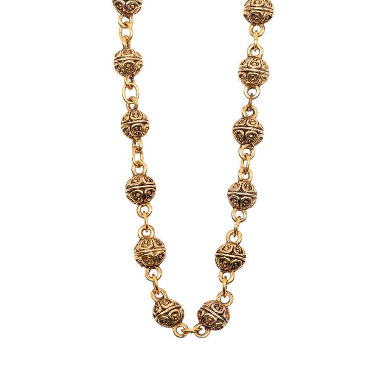 Chanel Vintage Long Necklace Gold Plated — view 2