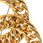 Chanel Vintage CC Logo Chain Motif Brooch Gold Plated — view 4